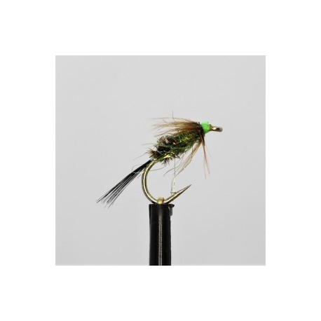 Nymphs standard hot green sparkle cruncher $2.34