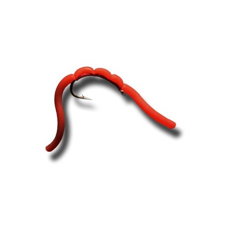 Nymphs Squiggly San Juan Worm Red $2.34