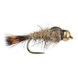 Barbless Flies BH Gr Hares Ear BL $2.34
