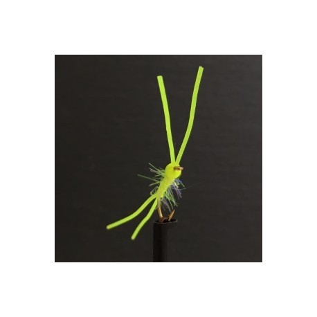 Nymphs Standards hot head fl yellow perfect rubber blood worm $2.34