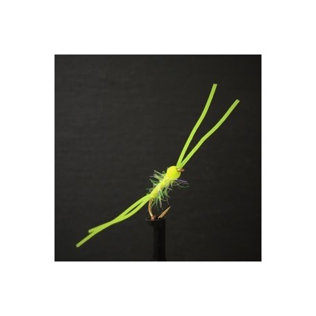 Nymphs Standards hot head fl yellow perfect rubber blood worm( ) $2.34