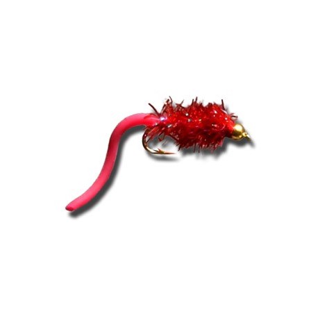 Nymphs Standards BH Squiggly Estaz Egg Blood Red $2.34