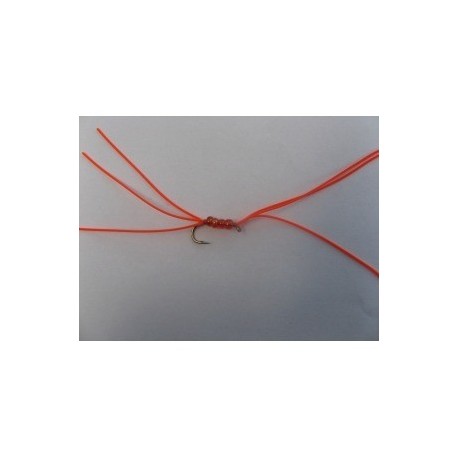 Nymphs Standards orange rubber b w $2.34