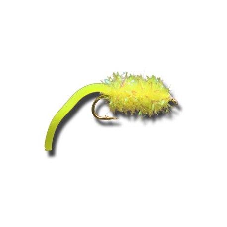 Nymphs Standards Squiggly Estaz Egg FL Yellow $2.34