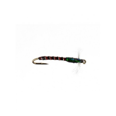 Nymphs Standards crystal chironomid black and red $2.34