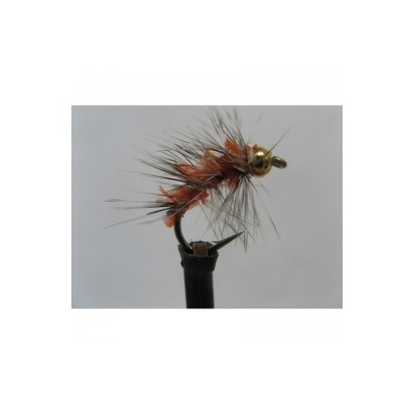Nymphs Standards gold head grizzle orange $2.34