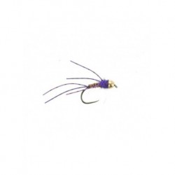 Nymphs Standards beadhead tactical legs purple $2.34