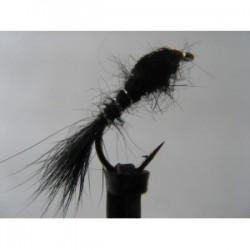 Nymphs Standards hares ear black weighted nymph $2.34