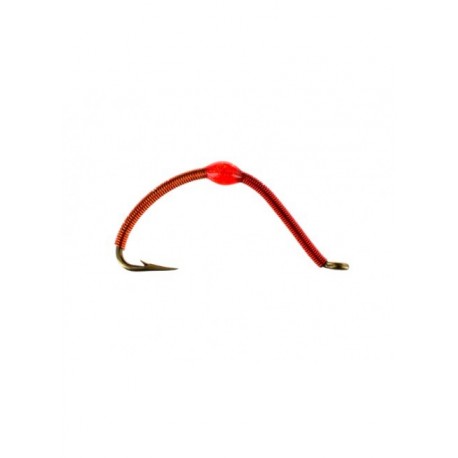 Nymphs Pure wired worm orange red $2.34
