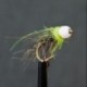 Nymphs Pure white hot head glister collar bug chartreuse thorax nymph $2.34