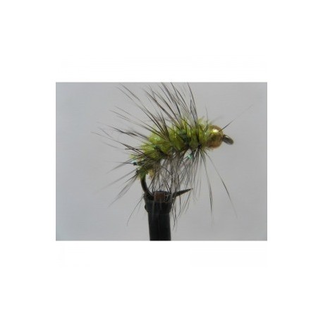 Nymphs Pure gold head grizzle yellow $2.34
