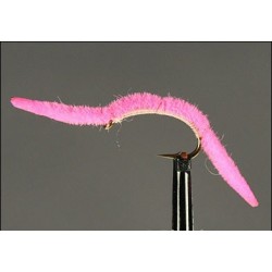 Nymphs Pure San Juan Worm Hot Pink Side $2.34