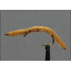 Nymphs Pure San Juan Worm Brown side $2.34