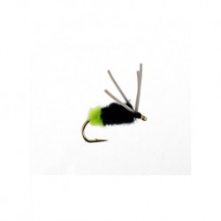 Nymphs Pure blue gill spider chartreuse butt $2.34