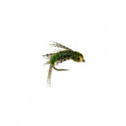 Nymphs Pure beadhead bird of prey olive dubbed $2.34