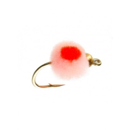 Nymphs Pure beadhead glo bug peachy king flame $2.34