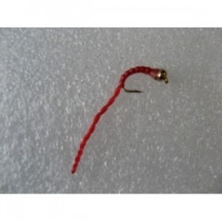 Nymphs Pure gold head epoxy flexifloss bloodworm $2.34