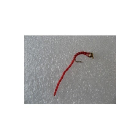 Nymphs Pure gold head epoxy flexifloss bloodworm $2.34
