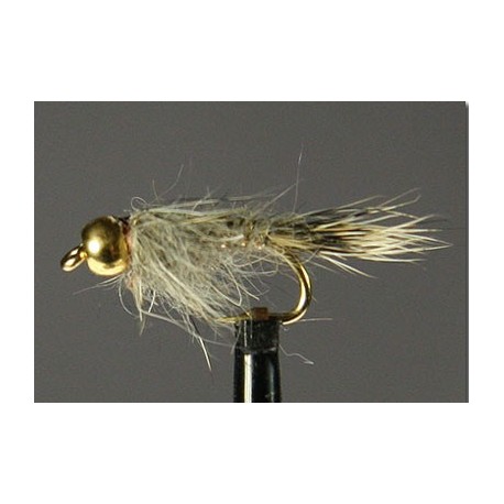 Nymphs Pure Hares Ear Bead Head Natural Gray Side $2.34