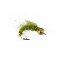 Nymphs Pure beadhead shaggy caddis olive $2.34