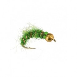 Nymphs Pure beadhead shaggy caddis chartreuse $2.34