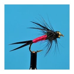 Beaded Nymphs Bead Head Neon Prince Nymph Pink $2.42