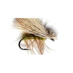 Dries olive elk hair caddis button $2.34