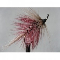 Dries Pure claret white dapping fly $2.34