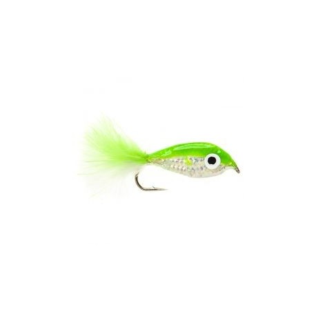 Streamers Epoxy Minnow  White & Lime $2.64