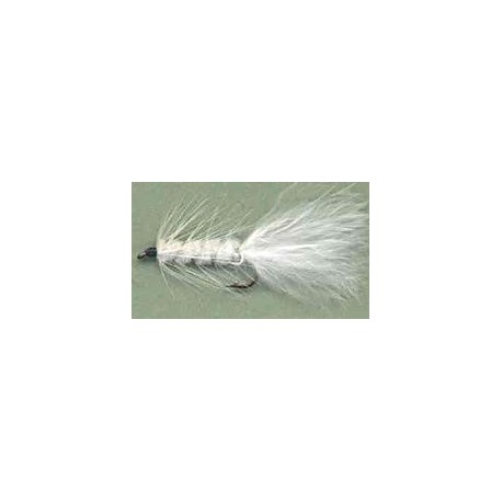 Streamers white woolly bugger button $2.64
