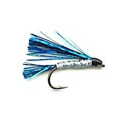 Streamers blue silver sparkler button $2.64