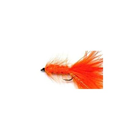 Streamers orange woolly bugger button $2.64