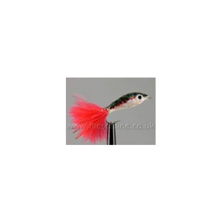 Streamers Epoxy Minnow Pearl and Red $2.64