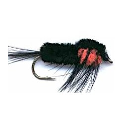 Streamers black orange montana button $2.64