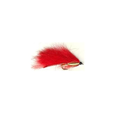 Streamers red zonker button $2.64