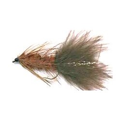 Streamers brown woolly bugger button $2.64
