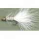 Streamers beaded white woolly bugger button $2.64