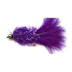 Streamers purple crystal woolly bugger button $2.64