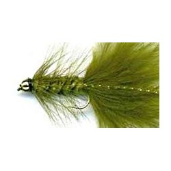 Streamers beaded olive woolly bugger button $2.64