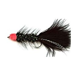 Streamers black egg sucking leech woolly bugger button $2.64