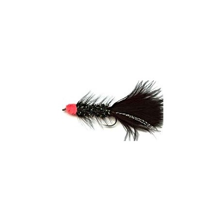 Streamers black egg sucking leech woolly bugger button $2.64