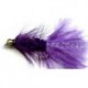 Streamers purple beaded woolly bugger button $2.64