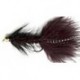 Streamers beaded black woolly bugger button $2.64