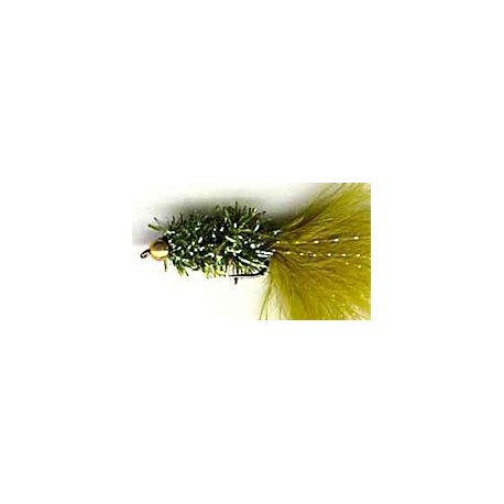 Streamers crystal olive woolly bugger button $2.64