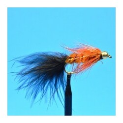 Streamers Bead Head Woolly Bugger  Orange Black $2.64