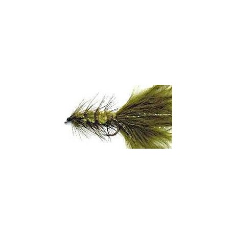 Streamers olive woolly bugger button $2.64