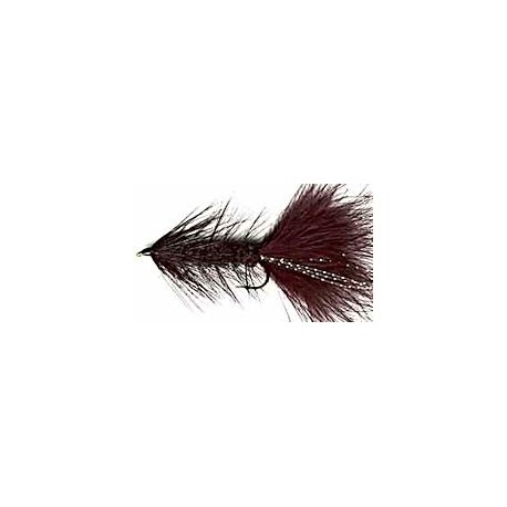 Streamers black woolly bugger button $2.64
