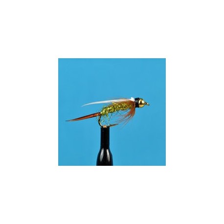 Beaded Nymphs Bead Head Prince Nymph Green Krystal Flash $2.42
