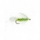 Streamers pyramid bugger chartreuse and white $2.64