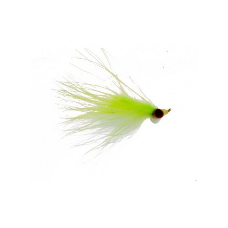Streamers clouser marabou chartreuse white $2.64
